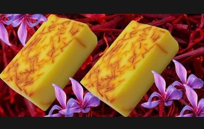 Saffron goats milk soap_img_2