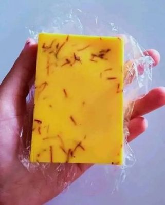 Saffron goats milk soap_img_3