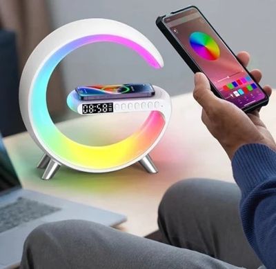 Smart G-Shape Table Lamp with Wireless Charger and Alarm Clock – G63_img_1