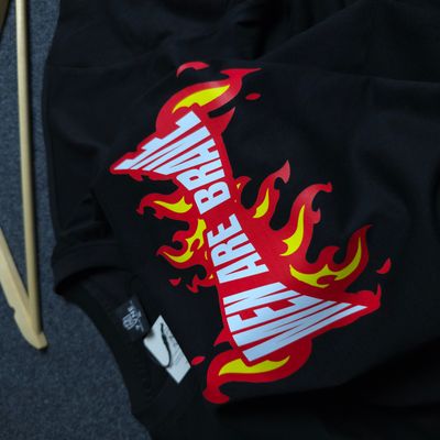 Men Are Brave 🗿🔥 - Premium Oversized Drop Shoulder T-shirt_img_1