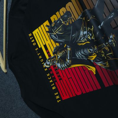 The Black Knight's Oath♞🗡️ (Limited Edition) - Premium Oversized Drop Shoulder T-shirt._img_2