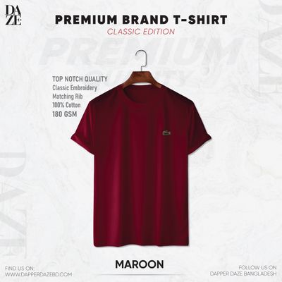LC14 Maroon Premium Brand T-Shirt_img_1