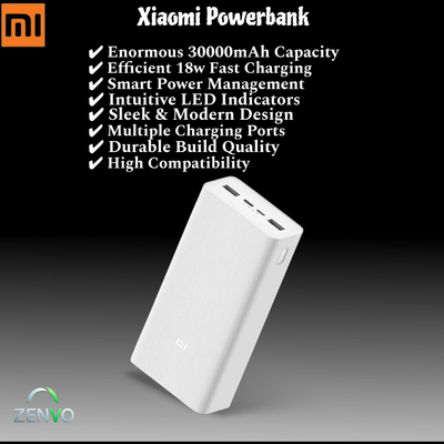 Xiaomi Power Bank Mi 20000mAh 22.5W PD Two Way Fast Charging Powerbank – White Color_img_0