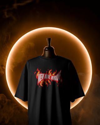 Men Are Brave 🗿🔥 - Premium Oversized Drop Shoulder T-shirt_img_3