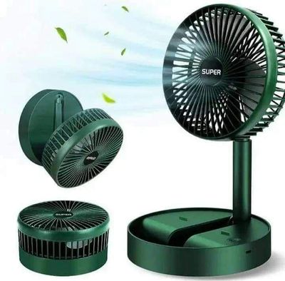 Portable Rechargeable Folding Fan – 1200mAh USB Mini Desk Fan | 270° Adjustable Angle | Compact & Wireless | Ideal for Home, Office & Travel_img_0