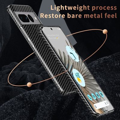 Google Pixel8Pro mobile phone case color matching magnetic carbon fiber pattern all-inclusive PC protective cover_img_2