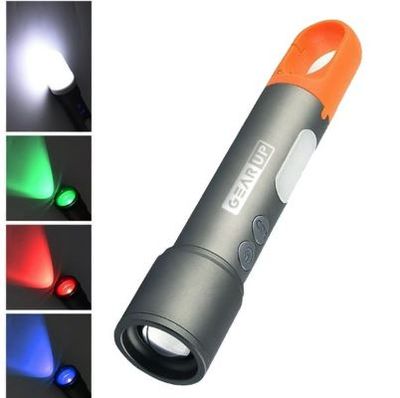GearUP K57 Multifunctional Rechargeable Torch, Flashlight Zoomable LED Flashlight_img_0