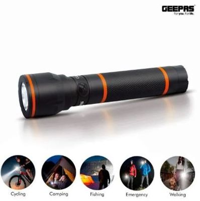 Geepas GFL4659N Waterproof Rechargeable LED Flash Light_img_0