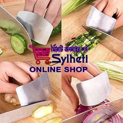Finger Protector Safe Slice Fruits Vegetables Steel Kitchen Cooking Tools_img_2