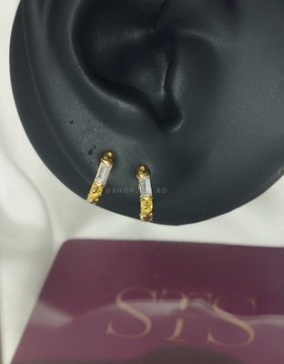 Beau huggie hoop earrings 0.8 cm_img_1