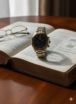 Forecast watch Black with a textured pattern_img_1