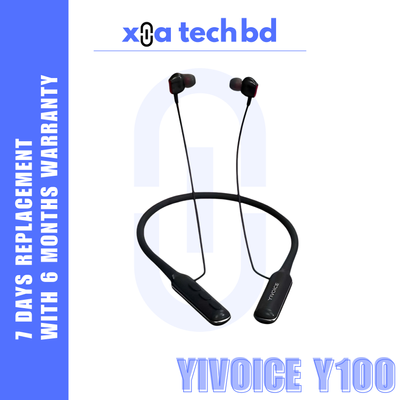 Yivoice Y100 Neckband Sports Bluetooth Earphones with 100 hours super playback_img_0
