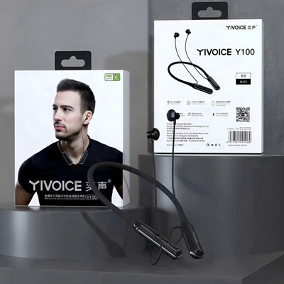 Yivoice Y100 Neckband Sports Bluetooth Earphones with 100 hours super playback_img_4
