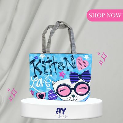 2025 Trendy Canvas Tote Bag – Women’s Multi-Color Print Shoulder Bag | High Capacity, Lightweight & Washable | Custom Pattern Design_img_0
