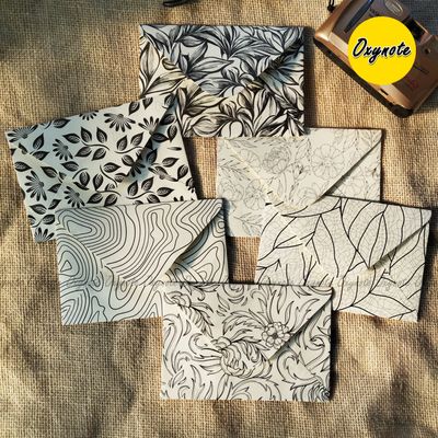 OXYNOTE Monarch Series Premium Designed Vintage Pattern Envelope_img_0