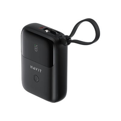HAVIT PB5215 10000mAh Display Power Bank With Usb-C & Lightning Cable_img_1