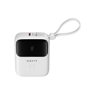 HAVIT PB5215 10000mAh Display Power Bank With Usb-C & Lightning Cable_img_2