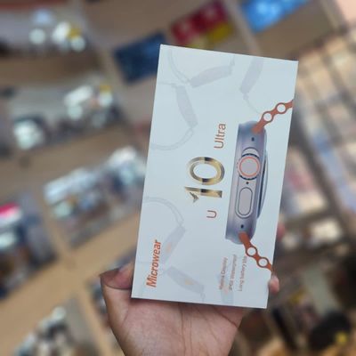 Microwear U10 Ultra Calling Smart Watch – Orange Color._img_1