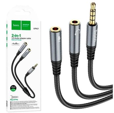 HOCO UPA21 3.5mm male to 2*3.5mm female Audio Cable Adapter ._img_1
