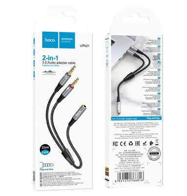 HOCO UPA21 3.5mm female to 2*3.5mm male Audio Cable Adapter ._img_1