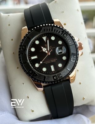 ROLEX YECH MASTER ROSE GOLD CASE BLACK BELT_img_0