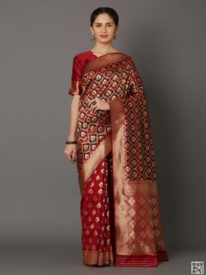 Latest & Exclusive Luxury Stylish Glorious Design Saree With Gorgeous Blouse Piece For Woman-_img_0