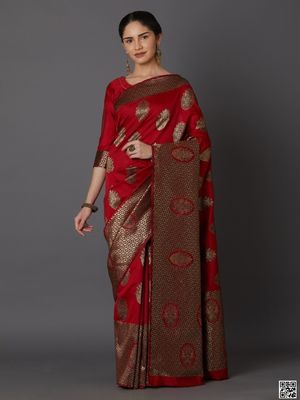 Latest & Exclusive Luxury Stylish Glorious Design Saree With Gorgeous Blouse Piece For Woman_img_0