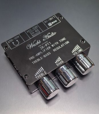 ZK-PT1 Bluetooth 5.0 Decoder Board Dual Channel Stereo Low Noise High and Low Tone Pre Amplifier Board_img_0