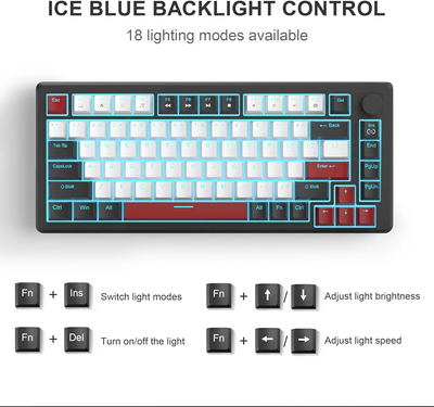 MAGEGEE STAR75 Wired Mechanical Keyboard - Red Switch_img_3