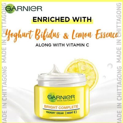 Garnier Bright Complete Vitamin C Yoghurt Night Cream, 18g_img_1