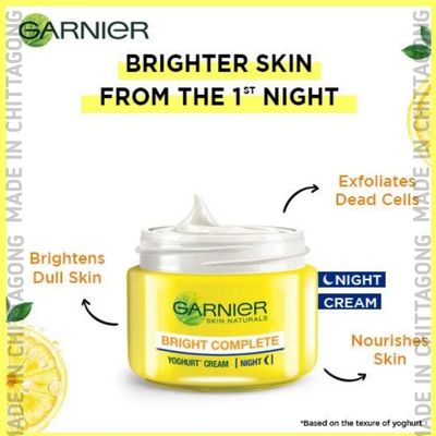 Garnier Bright Complete Vitamin C Yoghurt Night Cream, 18g_img_2