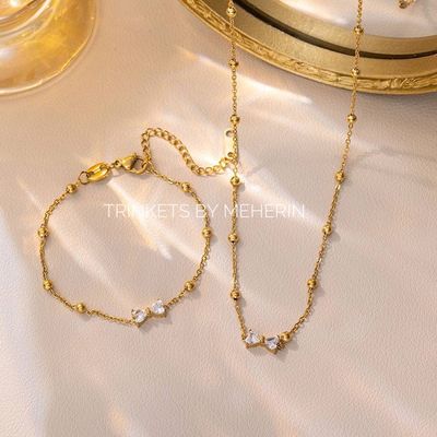 HIGH QUALITY BOW NECK+BRACELET SET_img_0