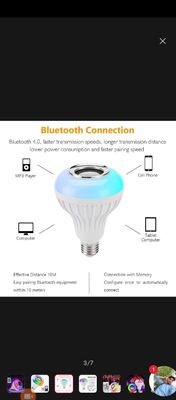 High-quality Smart Music Led Light Bulb With Remote Control and Bluetooth Speaker_img_4