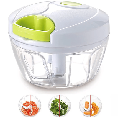 Manual Food Chopper for Vegetable Fruits Nuts Onions Chopper Hand Pull Mincer Blender Mixer Food Processor_img_1