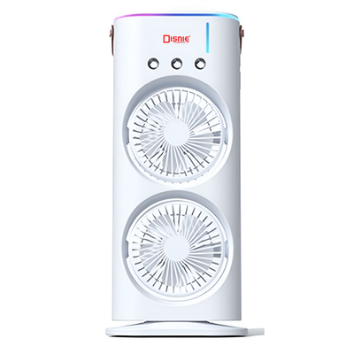 Disnie DRMF-63USB Rechargeable Double Head Portable Mini Air Cooling Mist Fan with Remote._img_1