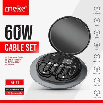 Meke M-11 60W Multifunction 6-In-1 Charging Data Cable Set ._img_0