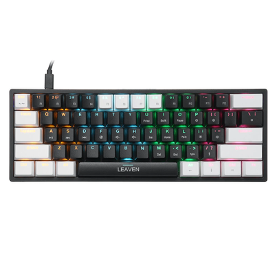 LEAVEN K620 Wired Hot-Swappable Gaming Mechanical Keyboard - Blue & Red Switch_img_3