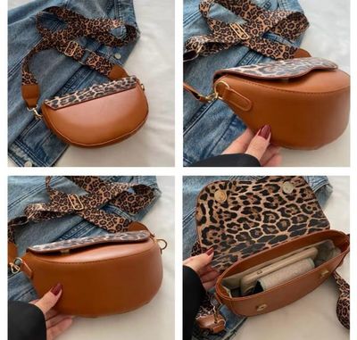 Leopard print shoulder messenger bag_img_7