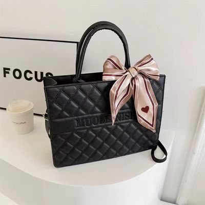 Korean Style Gentle Temperament Silk Scarf Handbag_img_1