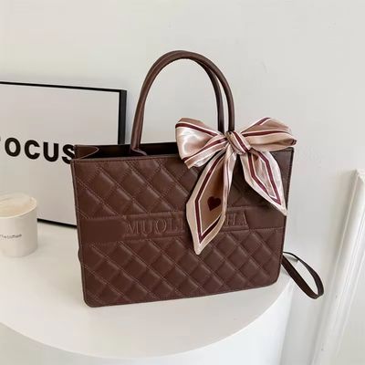 Korean Style Gentle Temperament Silk Scarf Handbag_img_4