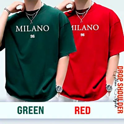 Men’s Stylish Drop Shoulder Milano T-Shirt - Premium Cotton Comfort 🧵✨_img_0