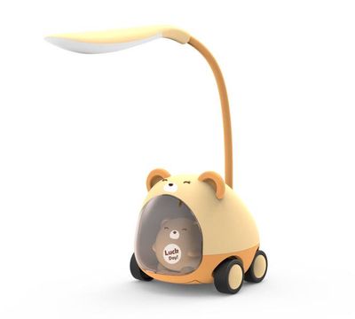 Portable LED Cartoon Table Light with Pen Holder and Pencil Sharpener_img_0