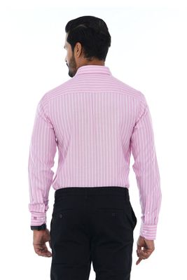 Men's Long Sleeve Formal Shirt Striped Button Down Shirts with Pocket | Palli_img_1