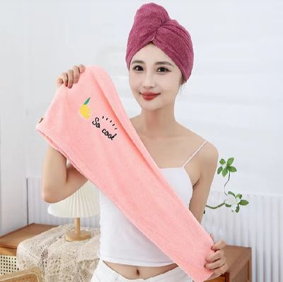 Microfiber Hair Towel Quick Drying Microfiber - Bath Towel Hair Dry Cap_img_2