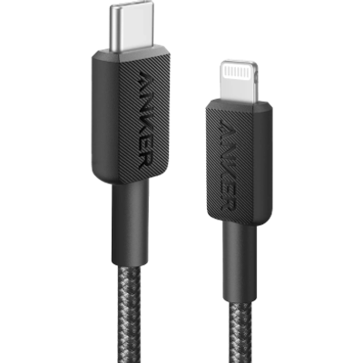 Anker 322 USB-C To Lightning Cable (3Ft) Black - A81B5H11_img_0