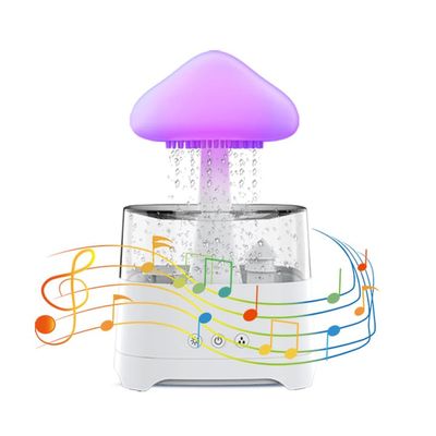 5 IN 1 Bluetooth Speaker Rain Cloud Humidifier, switchable 7 colors, 450ml capacity super quiet, intelligent anti-dry function_img_4