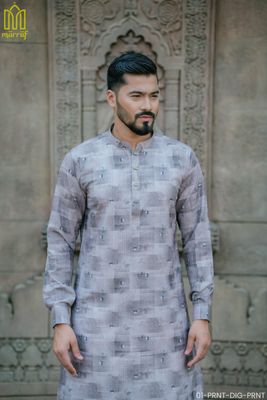 Modern Digital Print Panjabi for Men_img_3