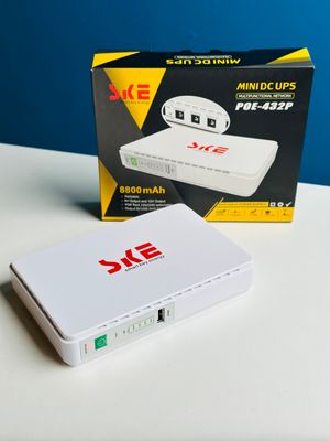 SKE 432P mini UPS for Router, ONU, Camera – 25 Watt 5v 9v 12v & PoE support 15/24v_img_2