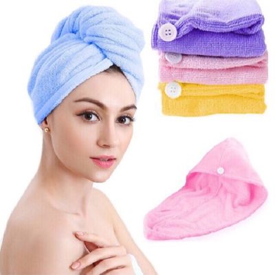 Ladies Hair Towel Magic Hair Wrap Bath Salon Towels Fast Drying Absorbent Cap For Women And Girls_img_10