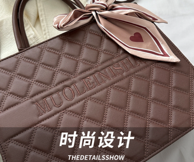 Korean Style Gentle Temperament Silk Scarf Handbag_img_5
